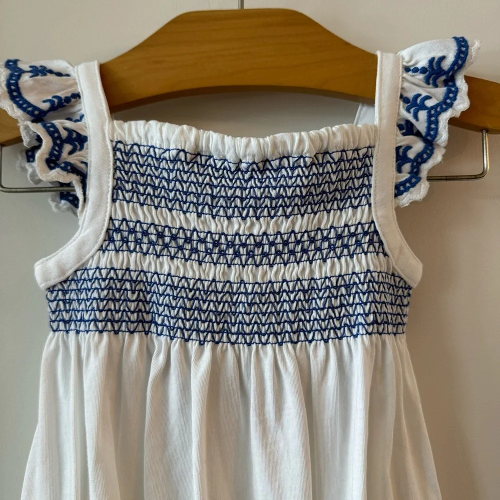 NWT Ralph Lauren Baby Girl Smocked Eyelet Bubble Shortall